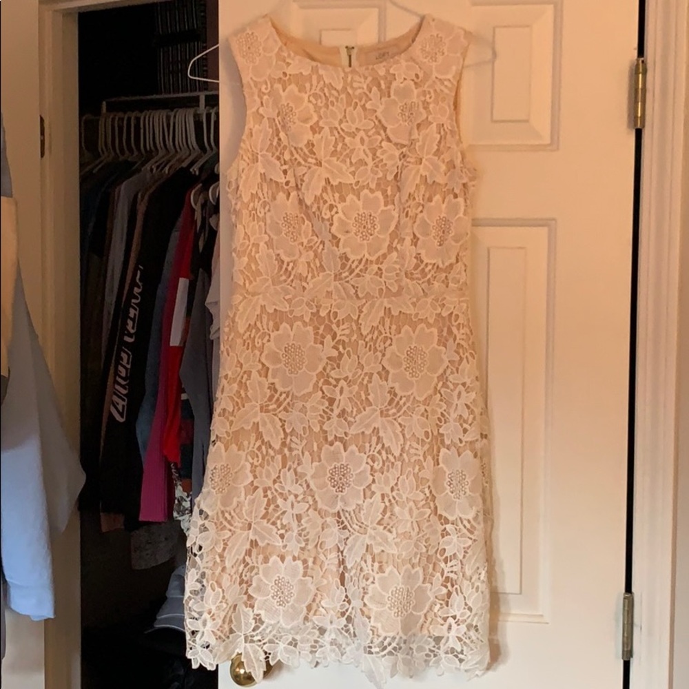 Loft White Lace Dress